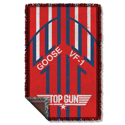 Top Gun Goose Woven Tapestry Throw Blanket